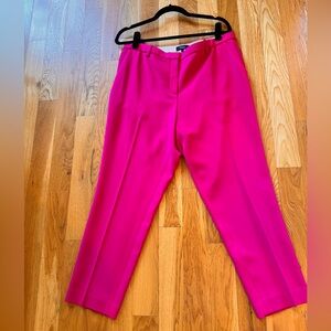 Theory Fuchsia Ankle Pants
